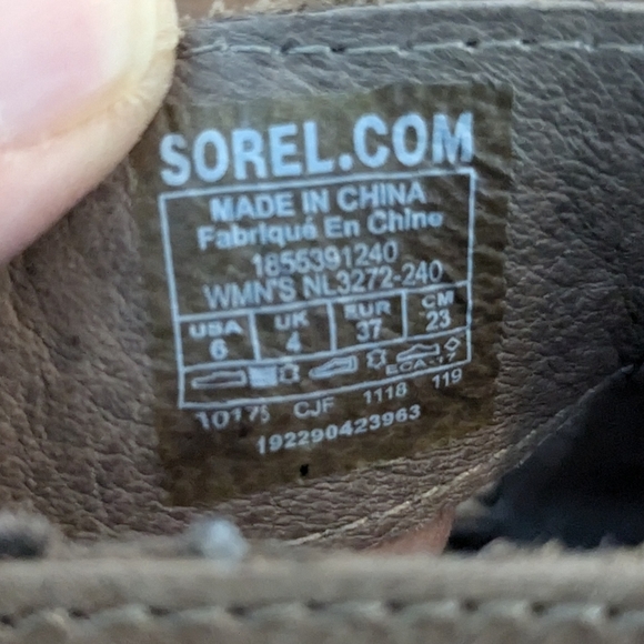 Sorel Joanie II Lace Up Wedge Heel Sandals Size 6 - Picture 7 of 8